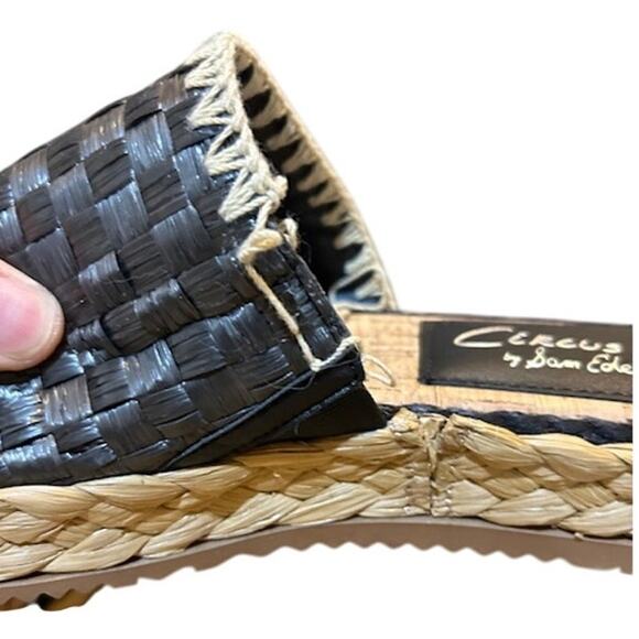CIRCUS NY SAM EDELMAN Woman's Wallis Slide Sandal Size 7.5 Woven Weave Braided - Picture 7 of 9
